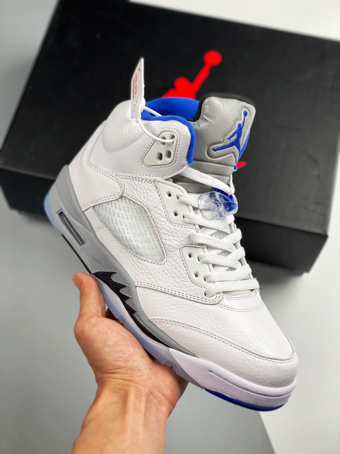 jordan 5 stealth 2.0 white hyper royal