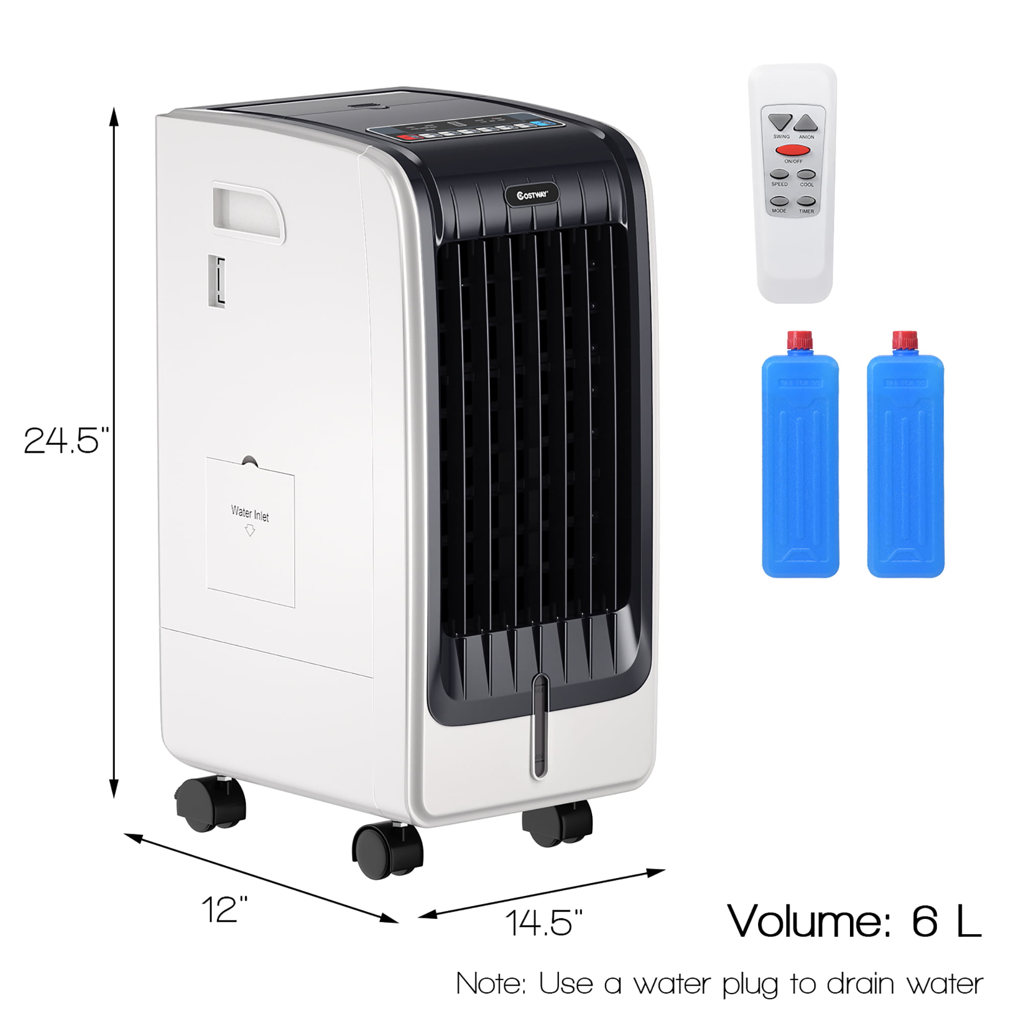 Costway Evaporative Air Cooler Portable Fan Conditioner Cooling Cirabrave